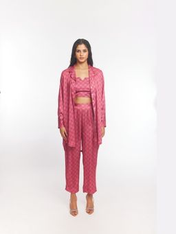 Gatsby Collection - Pink Geo Zoe Shirt