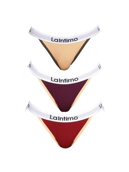 La Intimo - Moda Fashionable Brief Panty - Multi-Color (Pack of 3)