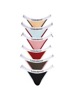 La Intimo - Moda Fashionable Brief Panty - Multi-Color (Pack of 6)