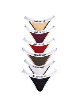 La Intimo - Moda Fashionable Brief Panty - Multi-Color (Pack of 6)