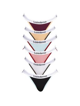 La Intimo - Moda Fashionable Brief Panty - Multi-Color (Pack of 6)