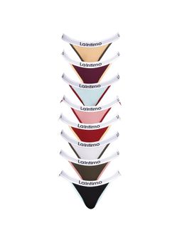 La Intimo - Moda Fashionable Brief Panty - Multi-Color (Pack of 8)