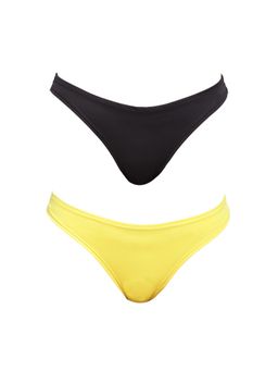 La Intimo - Spiffy Semi Seamless Thong - Multi-Color (Pack of 2)