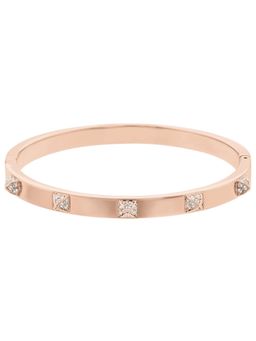 SWAROVSKI - Rose Gold-Tone Finish White Dexter Medium Bangle