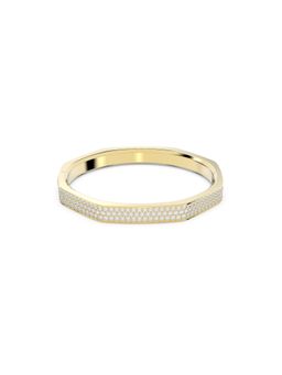 SWAROVSKI - White Gold-Tone Plated Octagon Shape Dexter Medium Bangle