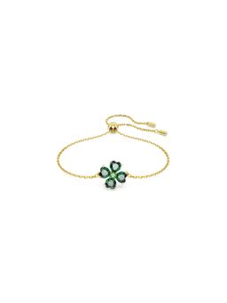 SWAROVSKI - Green Gold-Tone Plated Mixed Cuts Idyllian Medium Bracelet