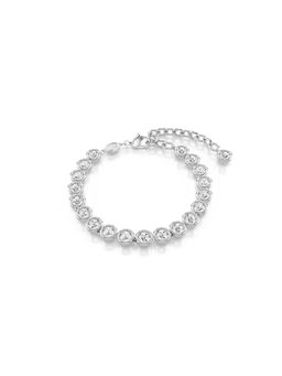 SWAROVSKI - White Rhodium Plated Round Cut Imber Tennis Medium Bracelet