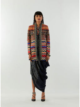 Aseem Kapoor - Multi-Colour Open Dhana Jacket
