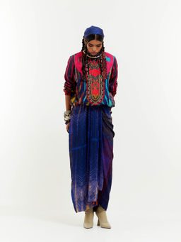 Aseem Kapoor - Multi-Colour Zahra Top With Skirt (Set of 2)