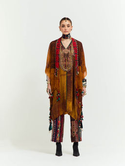 Aseem Kapoor - Multi-Colour Veni Jacket With Tunic And Pant (Set of 3)