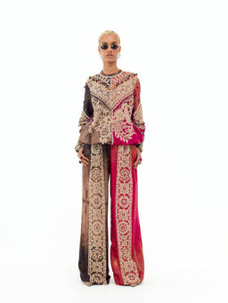 Aseem Kapoor - Multi-Colour Zahra Top With Pant (Set of 2)