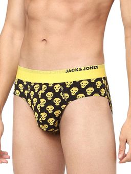 Jack & Jones - Black Skull Print Briefs