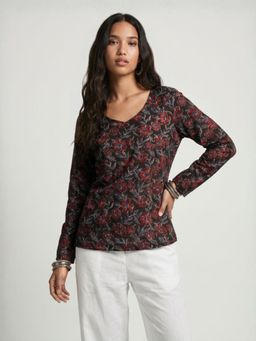 NISHORAMA - Black Hema Sleeved Modest Tunic