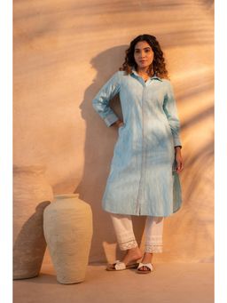 Juniper - Sky Mist Printed Straight Kurta