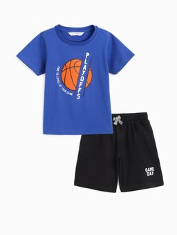 Campana - Boys Daniel Half Sleeves T-Shirt with Shorts (Set of 2)