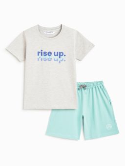 Campana - Boys Daniel Half Sleeves T-Shirt with Shorts (Set of 2)