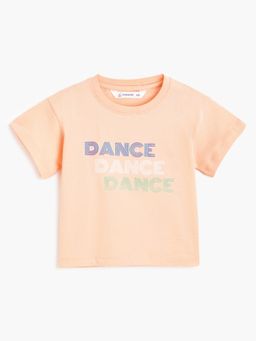 Campana - Girls Zuri Drop Shoulder Half Sleeves Dance Print T-Shirts