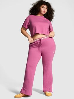 Victoria's Secret - Women Pink Solid Wide Pant (S)