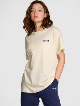 Victoria's Secret - Women Beige Printed T-Shirt
