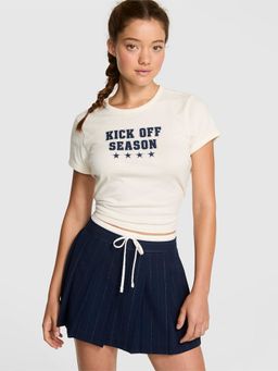 Victoria's Secret - Women Beige Graphic T-Shirt