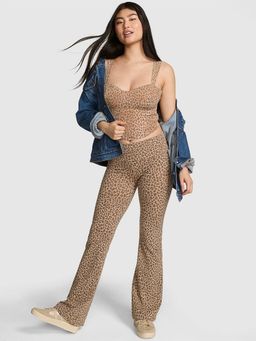 Victoria's Secret - Women Brown Animal Print Leggings