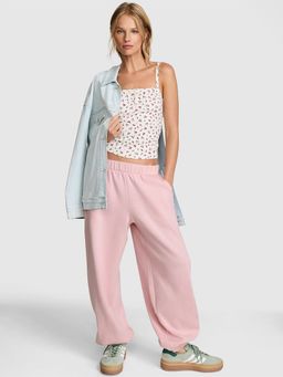 Victoria's Secret - Women Pink Solid Oversized Joggers