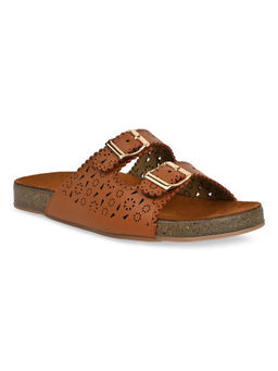 ROCIA - By Regal Brown Women Casual Laser Cut Flats