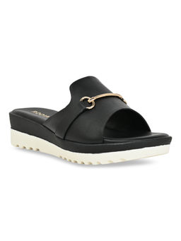 ROCIA - By Regal Black Women Casual Wedges