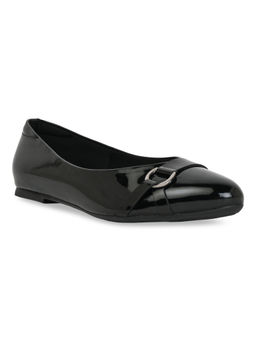ROCIA - By Regal Black Women Patent Ballerinas