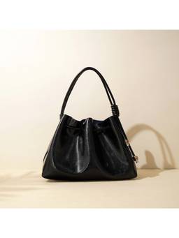 FAVORI - Black Terra - Leather Satchel Bag
