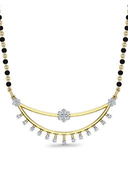 DISHIS - 22k BIS Hallmark Yellow Gold and Diamond Tanmaniya Pendant
