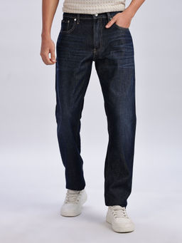 Calvin Klein - Blue Straight Fit Mid-Rise Jeans