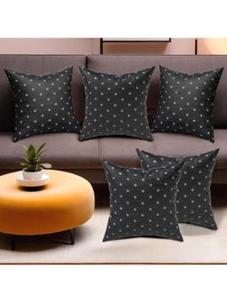 Kuber Industries - Black Sofa Cushion Covers (Pack of 5)