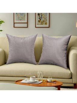 Kuber Industries - Sofa Grey Cushion Covers (Pack of 2)
