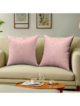 Kuber Industries - Sofa Pink Cushion Covers (Pack of 2)