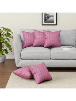 Kuber Industries - Pink Cushion Covers (Pack of 5)
