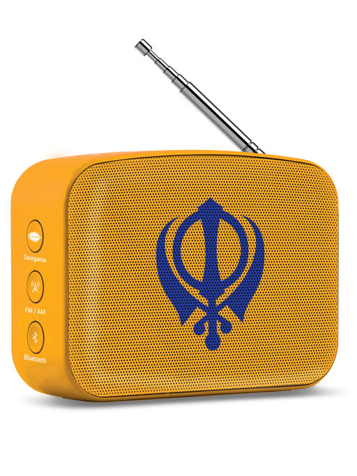 Saregama Carvaan Mini 2.0 Gurbani- Music player with Bluetooth/ FM/AM/AUX (Saffron Orange)