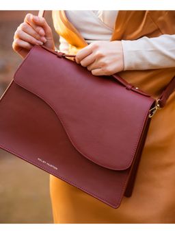 Kelby Huston - Maroon Zoe Handbag