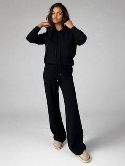 PARTIQ - Black Solid Co-Ord Set