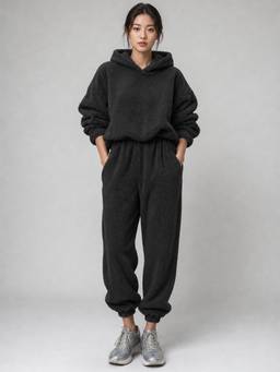 PARTIQ - Black Solid Co-Ord Set