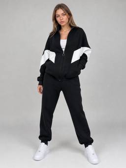 PARTIQ - Black Colorblock Co-Ord Set
