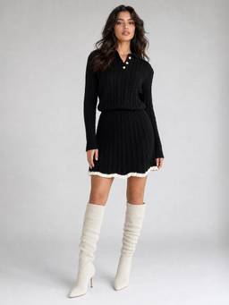 PARTIQ - Black Solid Co-Ord Set