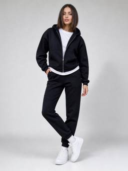 PARTIQ - Black Solid Co-Ord Set