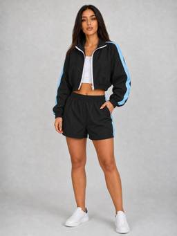 PARTIQ - Black Solid Co-Ord Set