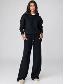 PARTIQ - Black Solid Co-Ord Set