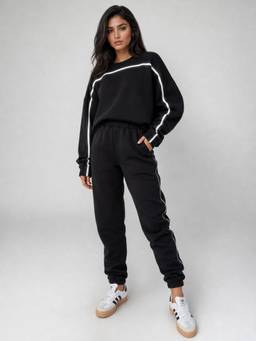 PARTIQ - Black Solid Co-Ord Set