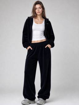 PARTIQ - Black Solid Co-Ord Set