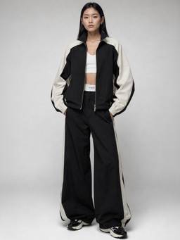 PARTIQ - Black Solid Co-Ord Set