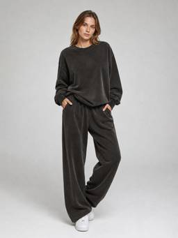 PARTIQ - Black Solid Co-Ord Set
