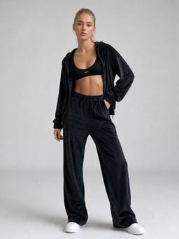 PARTIQ - Black Solid Co-Ord Set